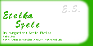 etelka szele business card